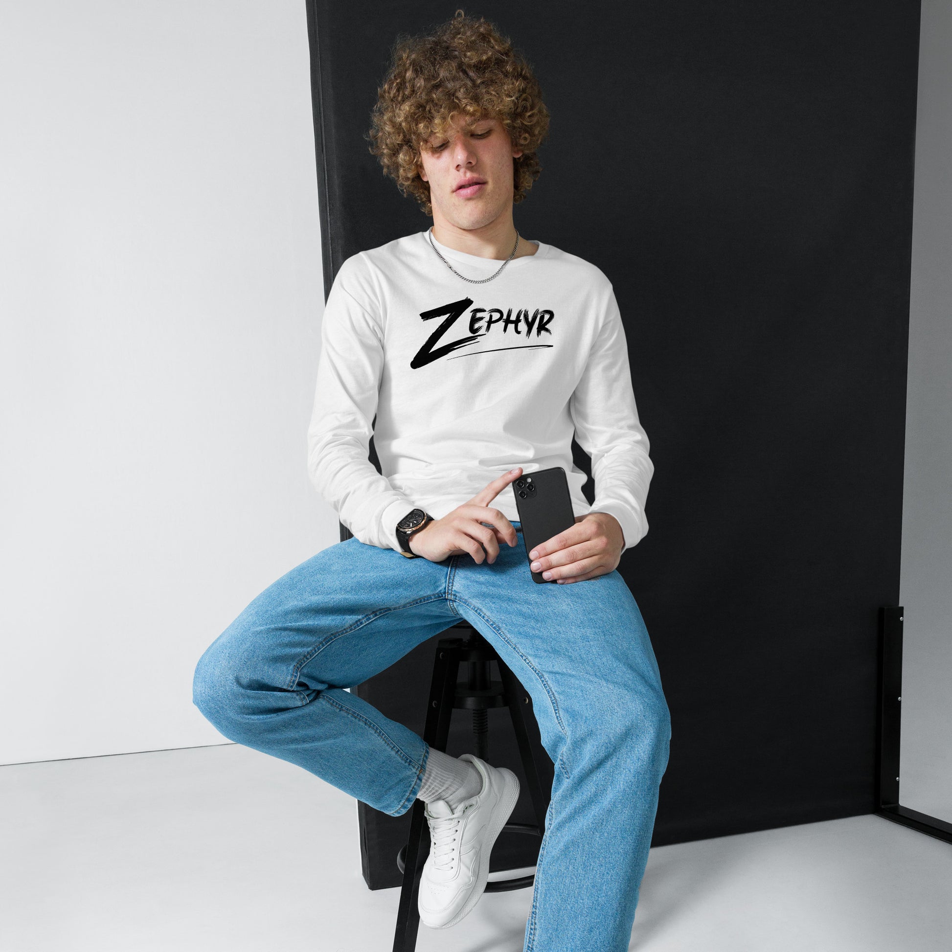 Men's long sleeve Zephyr Surf Tee, inspired by the Lords of Dogtown and original Z-Boys.